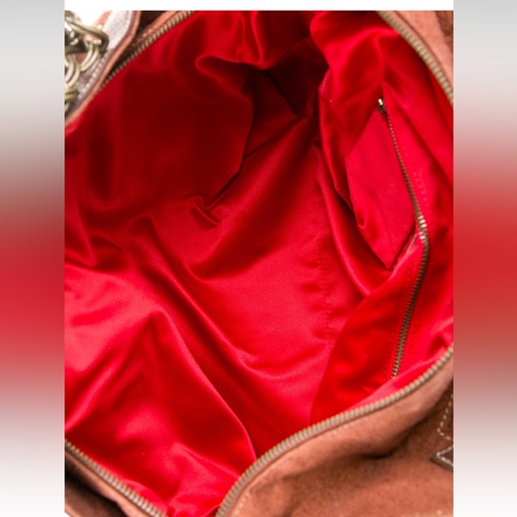 Christian Louboutin canvas leather trimmed shoulder bag. Good condition. - Picture 7 of 8